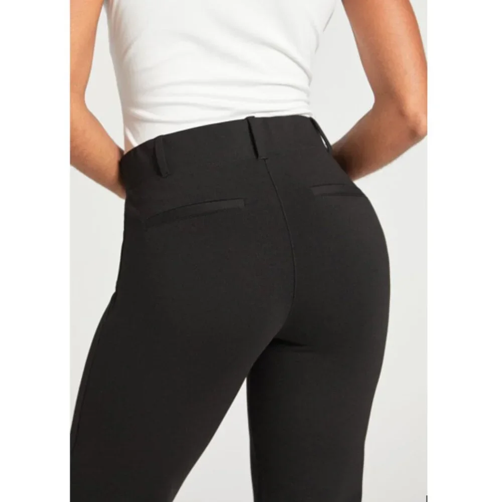 Betabrand Classic Dress Pants Yoga Comfort Pull On Straight Leg Size M - Picture 3 of 15